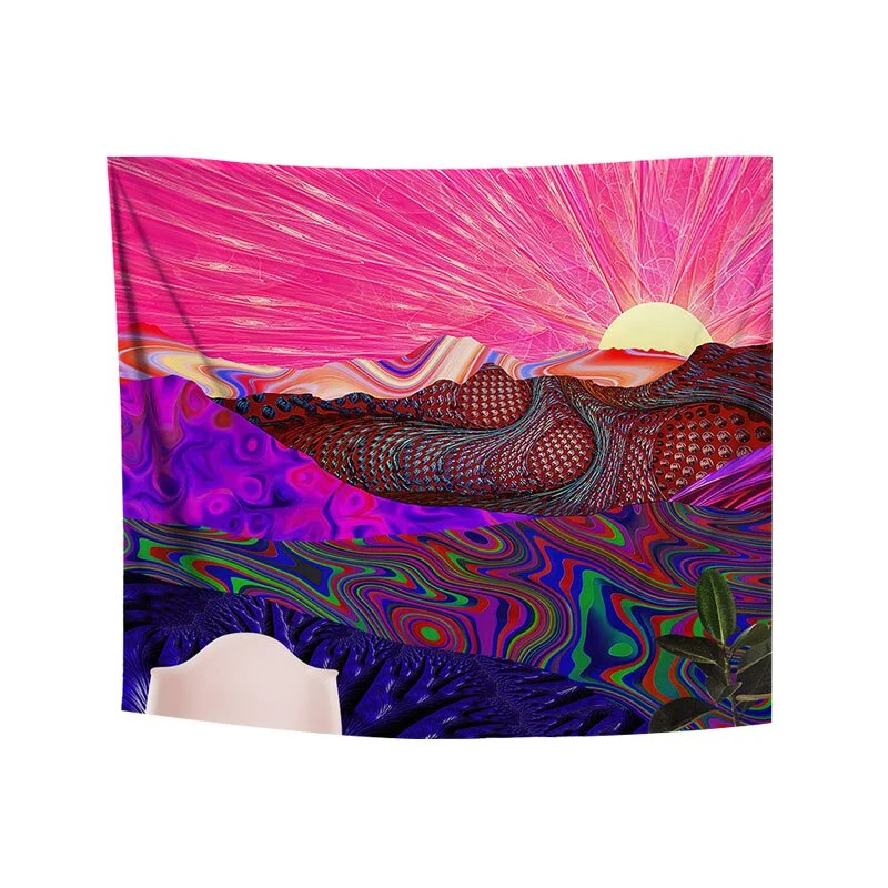 Mushroom Psychedelic Tapestry Poster Wall Hanging Room Decoration Bedroom Hippie Decor Nordic Art Wall Hanging Cloth