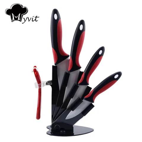 3" 4" 5" 6" inch ceramic Knife+ultra sharp TPT Peeler with compact holder(get 6)
