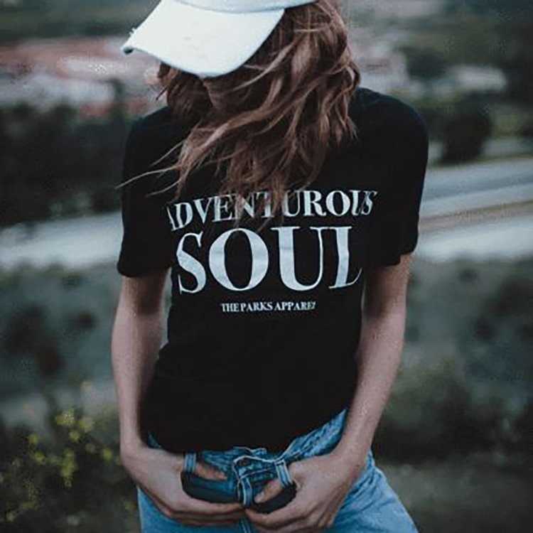 Adventure Soul Print Womens T-Shirt