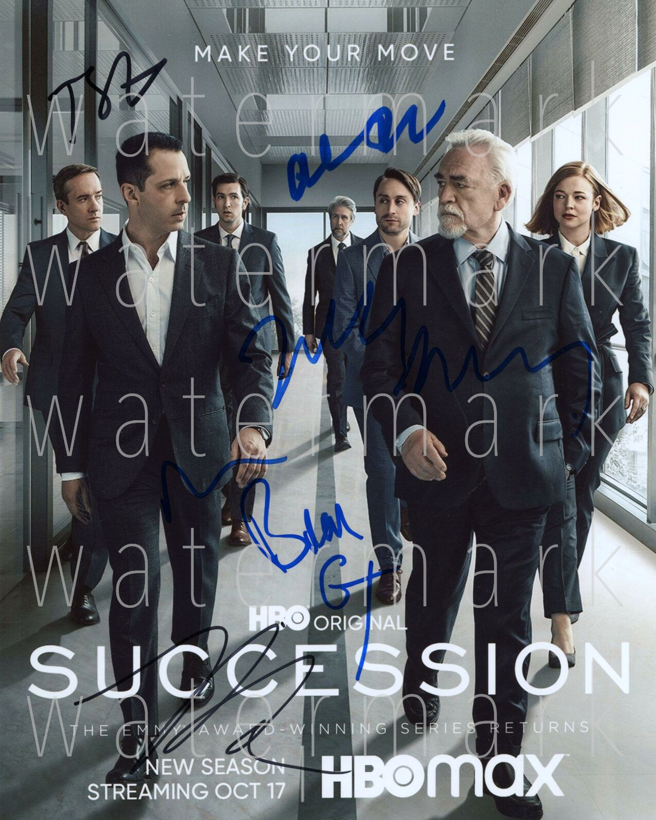 Succession show signed 8X10 inch Photo Poster painting picture poster autograph RP