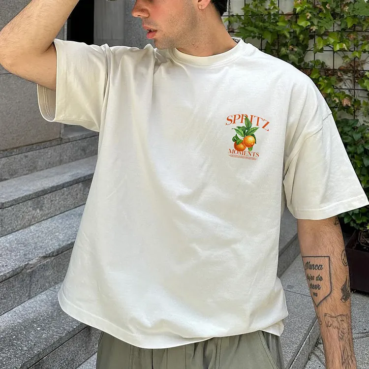 Spritz Moments Front And Back Printed T-shirt