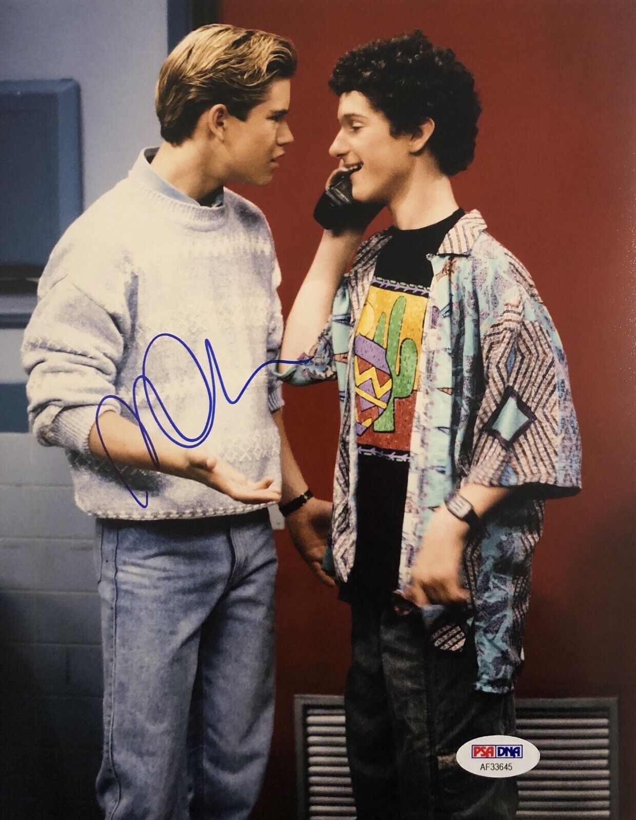 Mark-Paul Gosselaar Signed Auto Saved By The Bell 8x10 Photo Poster painting Zack Morris Psa/D