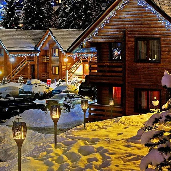 Flickering Torch Garden Landscape Lawn Light