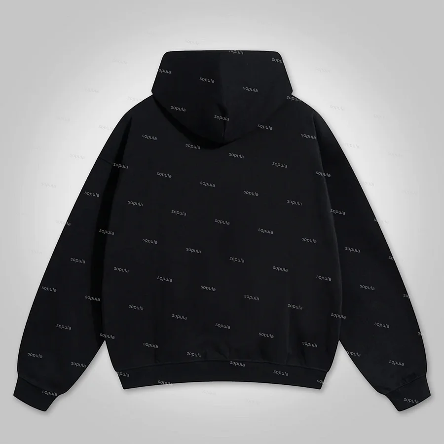 Sopula Vintage No.23 Graphic Print Zip Up Hoodie