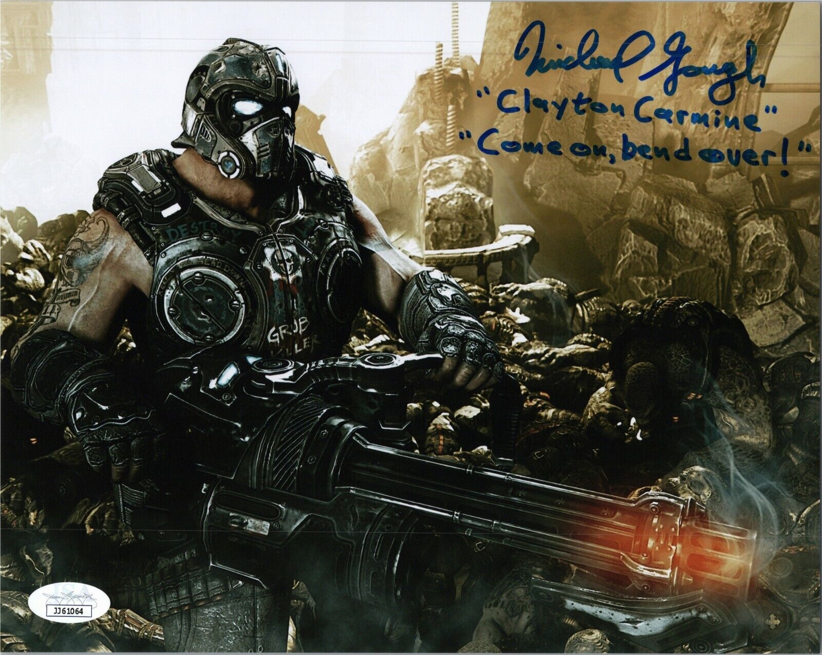 MICHAEL GOUGH Authentic Hand-Signed CARMINE - GEARS OF WAR