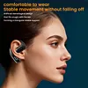 Bluetooth-compatible 6.0 Business Ear-mounted Earphones Single Ear Open Ear Earphone with LED Digital Display Noise Cancellation for Running Driving Business