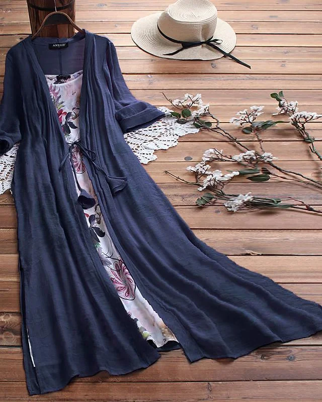 Women's Swing Dress Maxi Long Dress - Half Sleeve Geometric Plus Size Hot Loose Blue Yellow Blushing Pink Green