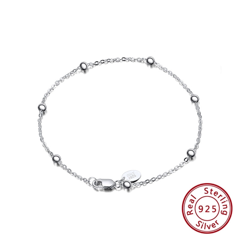 925 Sterling Silver Bracelets Hip-Hop Minimalist