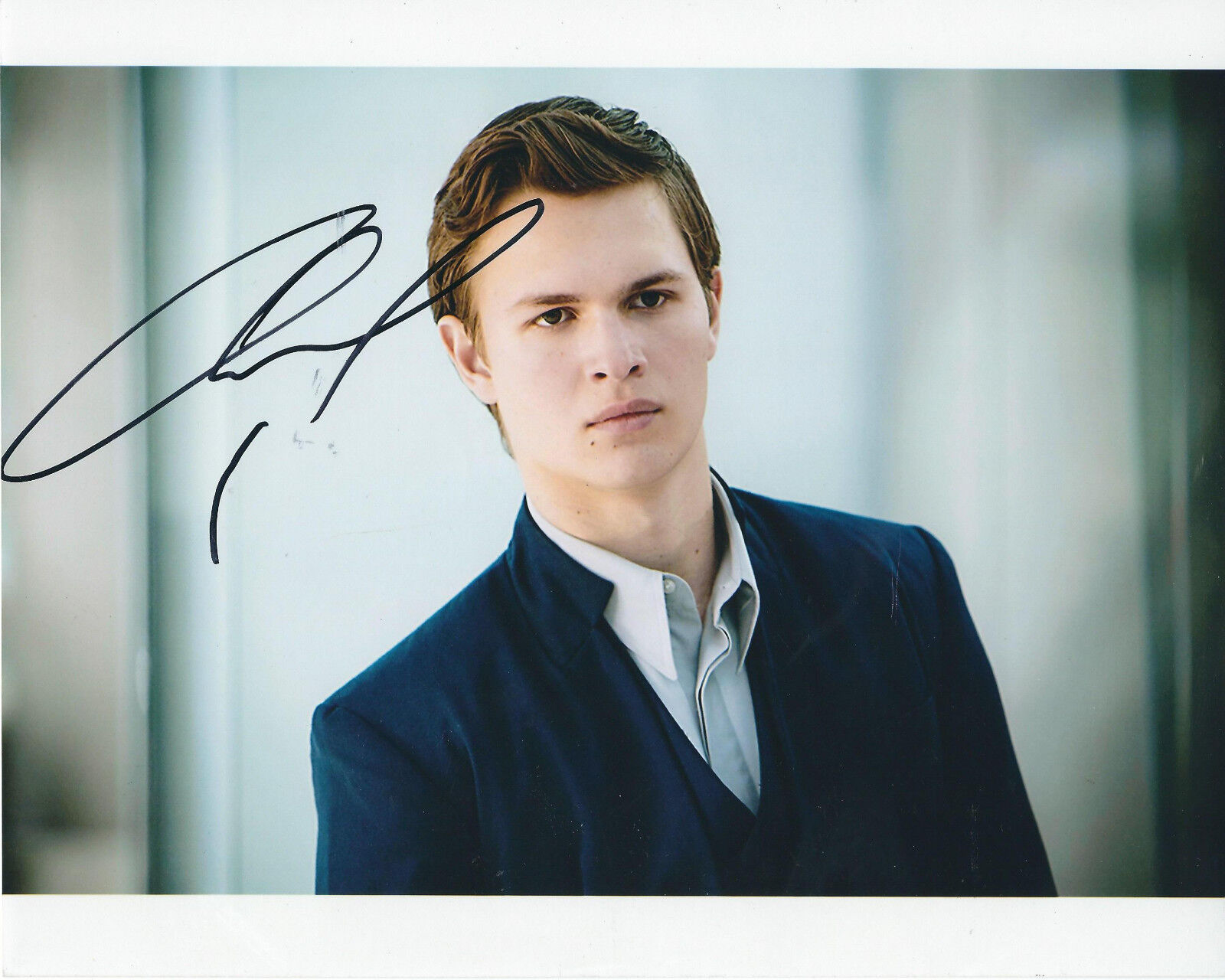 ANSEL ELGORT DIVERGENT AUTOGRAPHED Photo Poster painting SIGNED 8X10 #4 CALEB