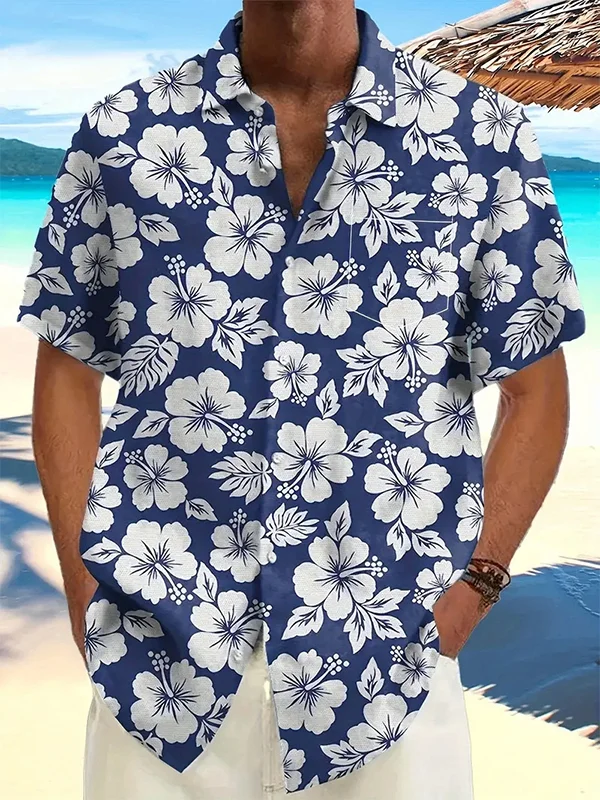 Hawaii West Coast Holiday Style Short Sleeves