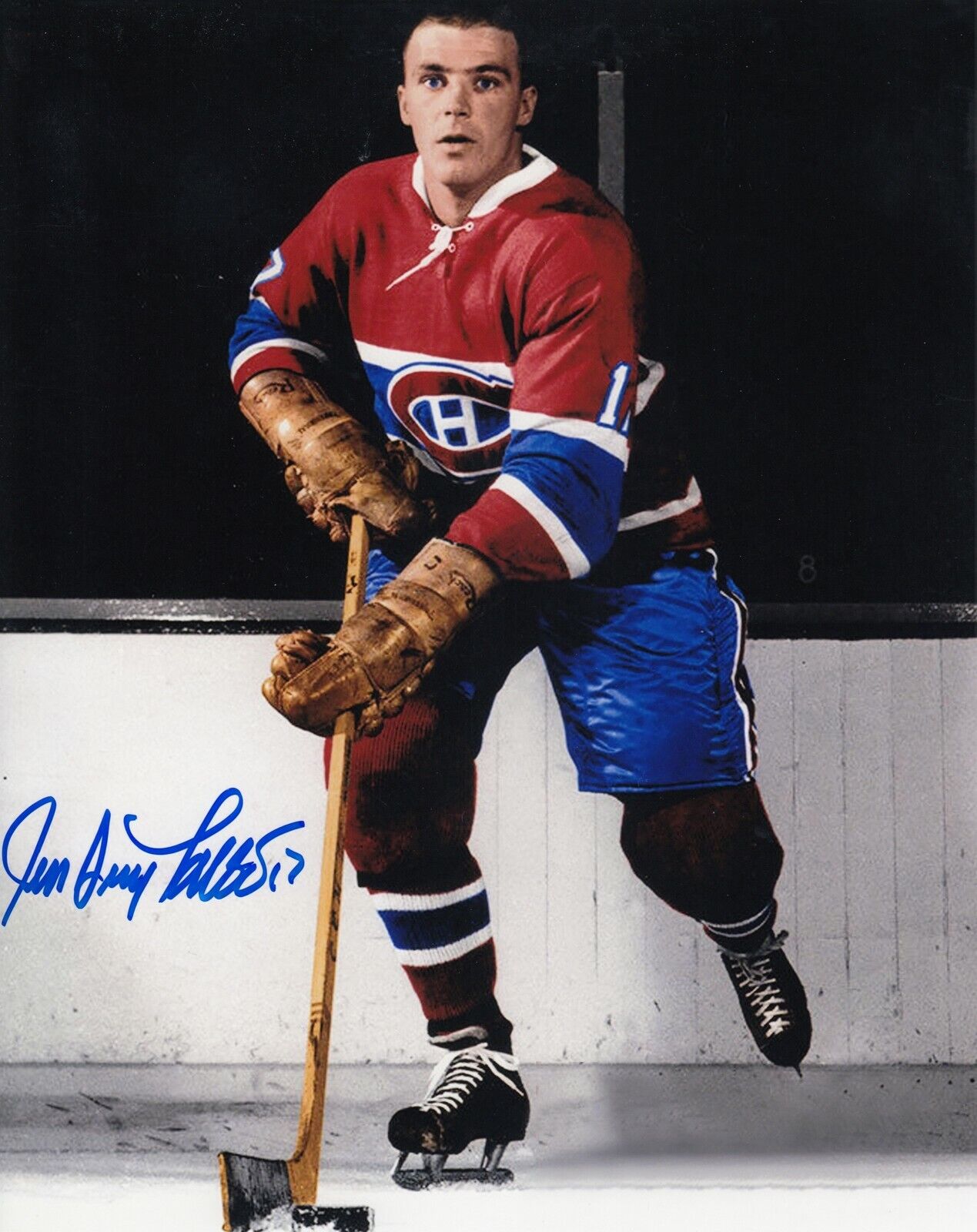 Jean Guy Talbot #10 8x10 Signed w/ COA Montreal Canadiens 032419