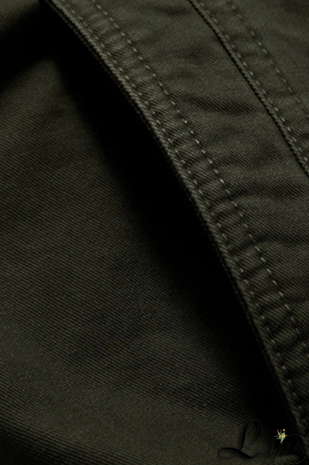 Black Fashion Casual Solid Pocket Zipper Mandarin Collar Outerwear