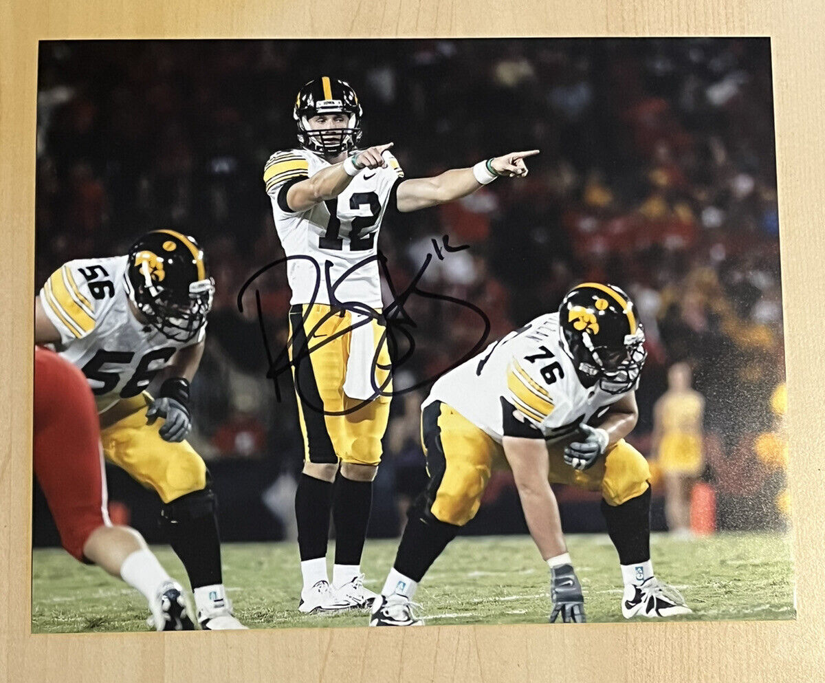 RICKY STANZI HAND SIGNED 8x10 Photo Poster painting AUTOGRAPHED IOWA HAWKEYES FOOTBALL COA