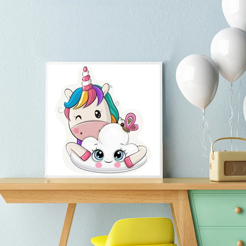 Cartoon Unicorn 5D DIY Full Round Drill Diamond Painting Mosaic Gift (G646)