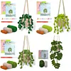 Hanging Potted Plants Crochet Starter Kit with Step-by-Step Instructions and Video Tutorials Complete Crochet Kit for Beginners Decoration 