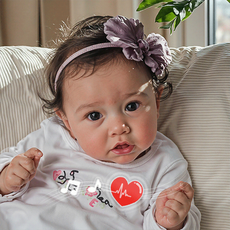  Super Lovely 20'' Lifelike Alina Reborn Toddler Silicone Vinyl Baby Doll Girl with Rooted Brown Hair, Best Gift for Children - Reborndollsshop®-Reborndollsshop®