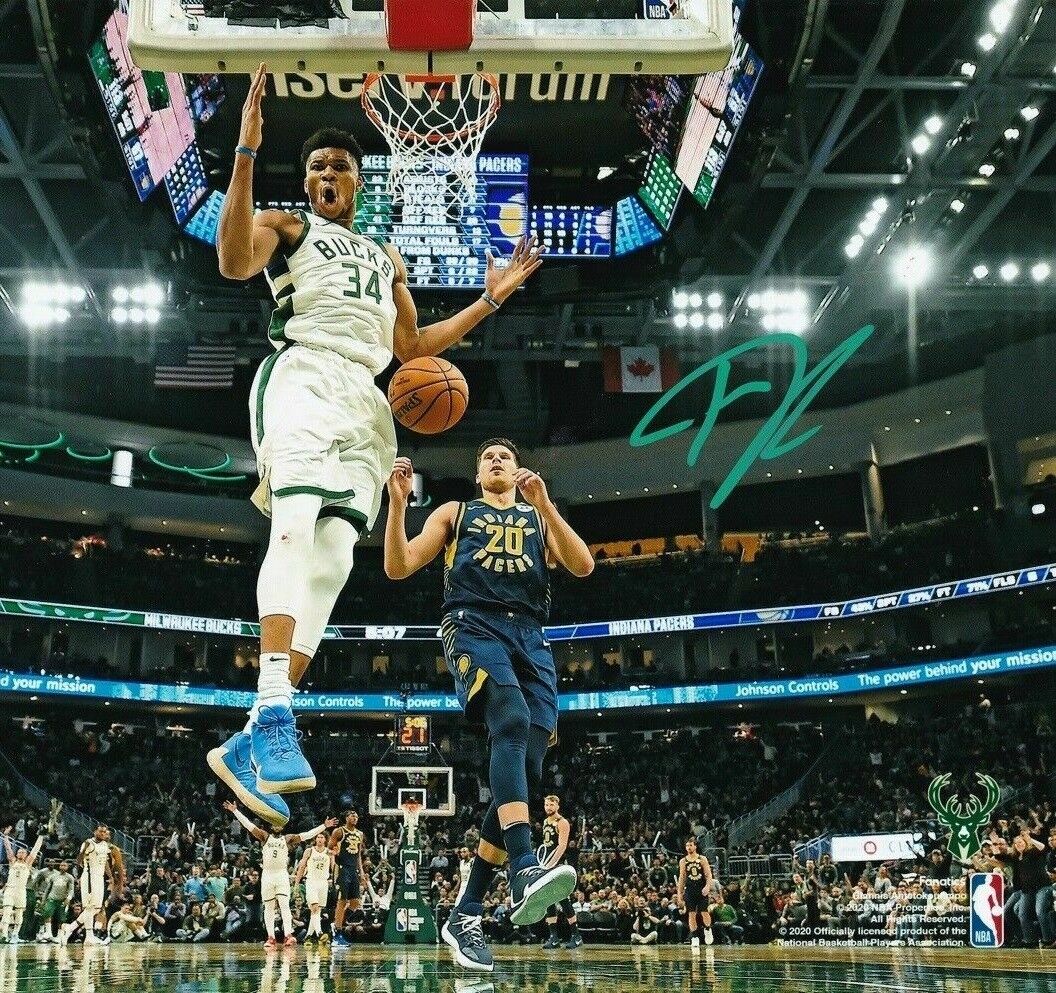 Giannis Antetokounmpo Autographed Signed 8x10 Photo Poster painting ( Bucks ) REPRINT ,