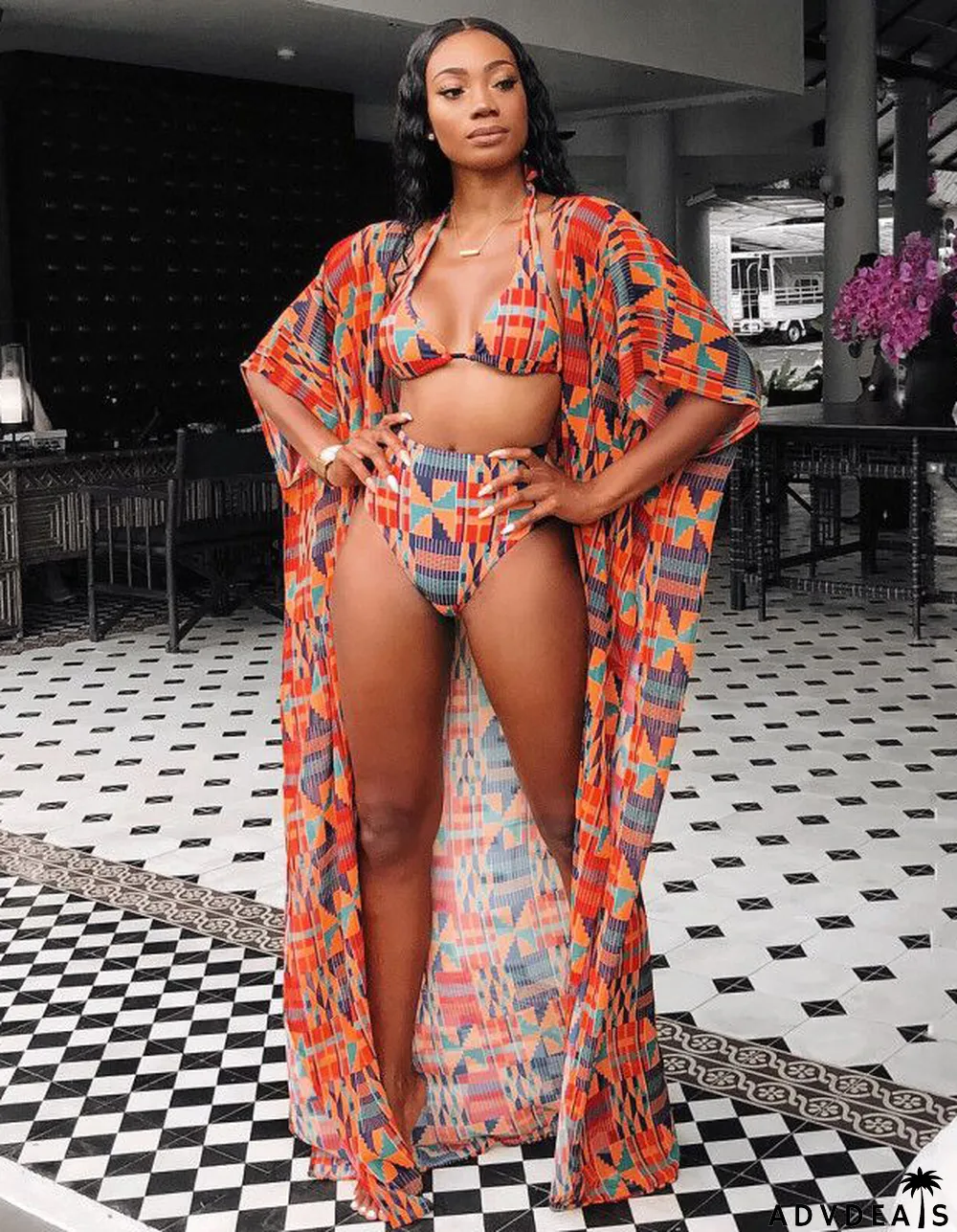 Summer Black Lace Up Short Sleeve Elegant Shirt