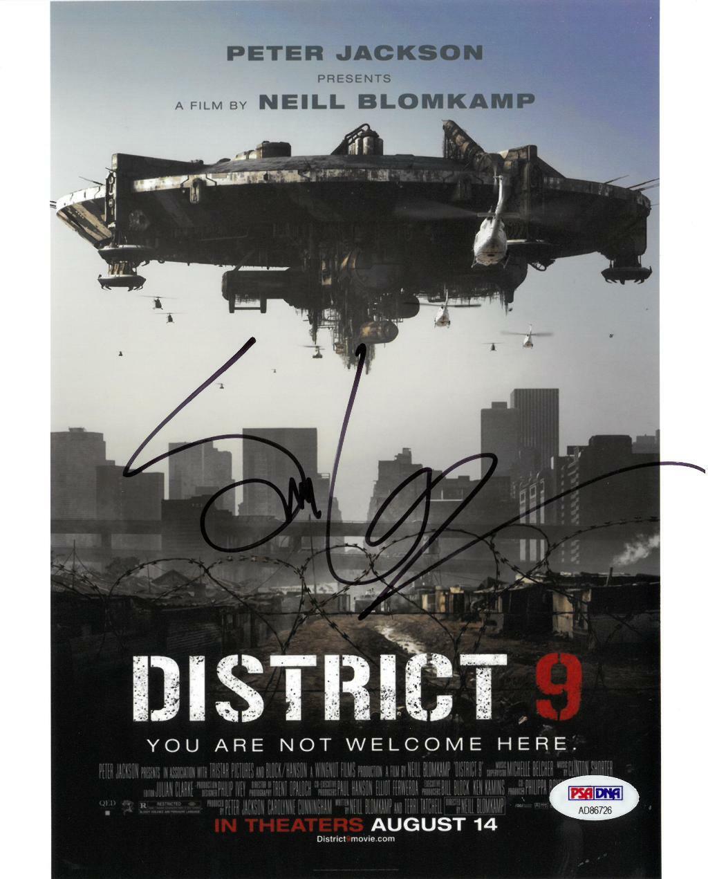 Sharlto Copley Signed District 9 Autographed 8x10 Photo Poster painting PSA/DNA #AD86726