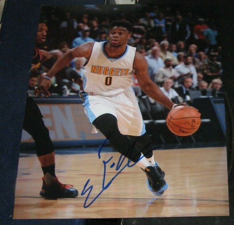 Emmanuel Mudiay Denver Nuggets SIGNED 8x10 Photo Poster painting COA Autographed Basketball