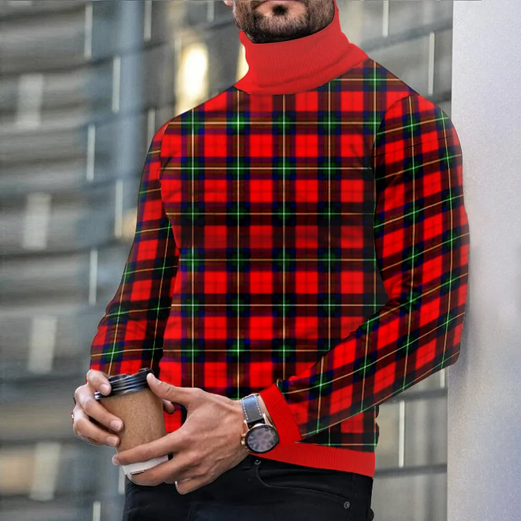 Men's Casual Turtleneck Long Sleeve Knitwear