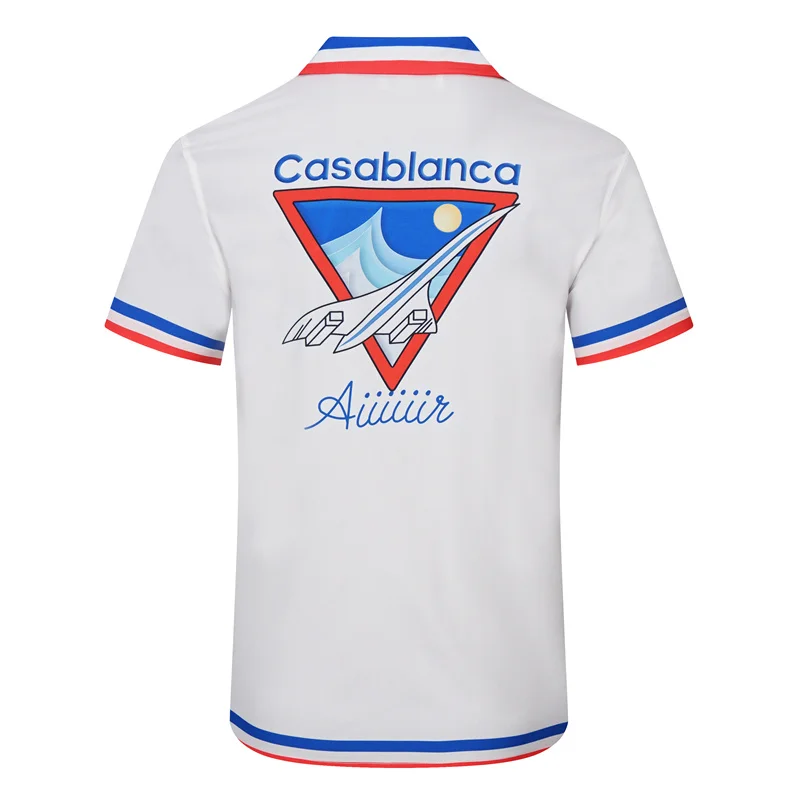 Casablanca 2023SS New Product Silk Short Sleeve Shirt