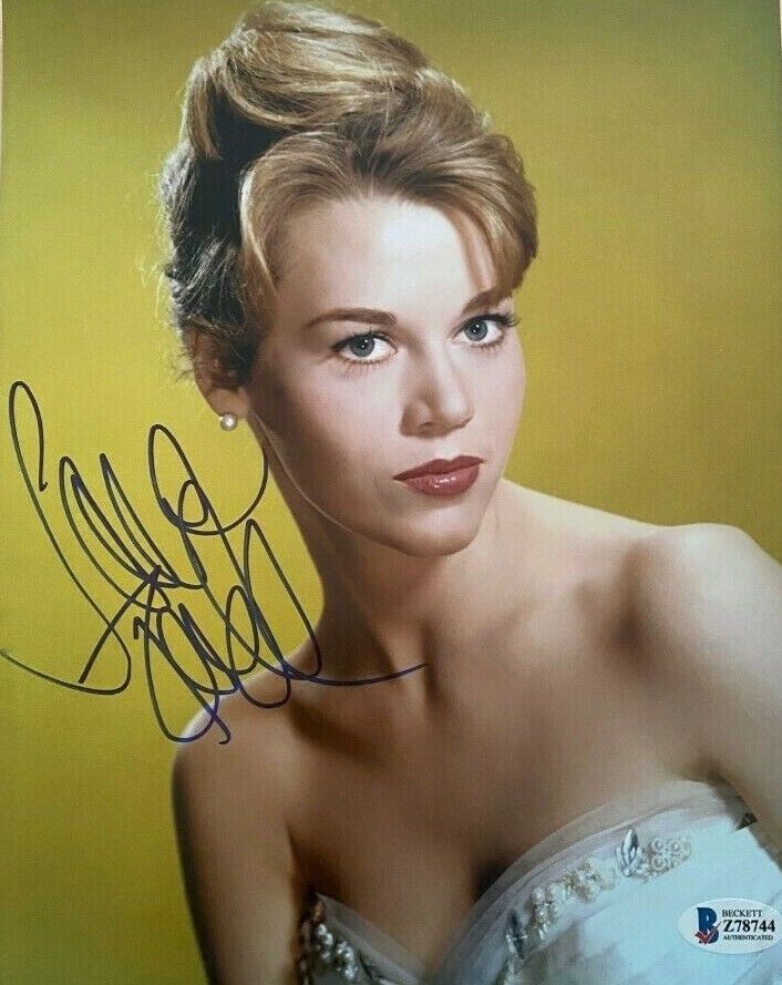 Jane Fonda signed autographed 8x10 Photo Poster painting Beckett Authenticated COA