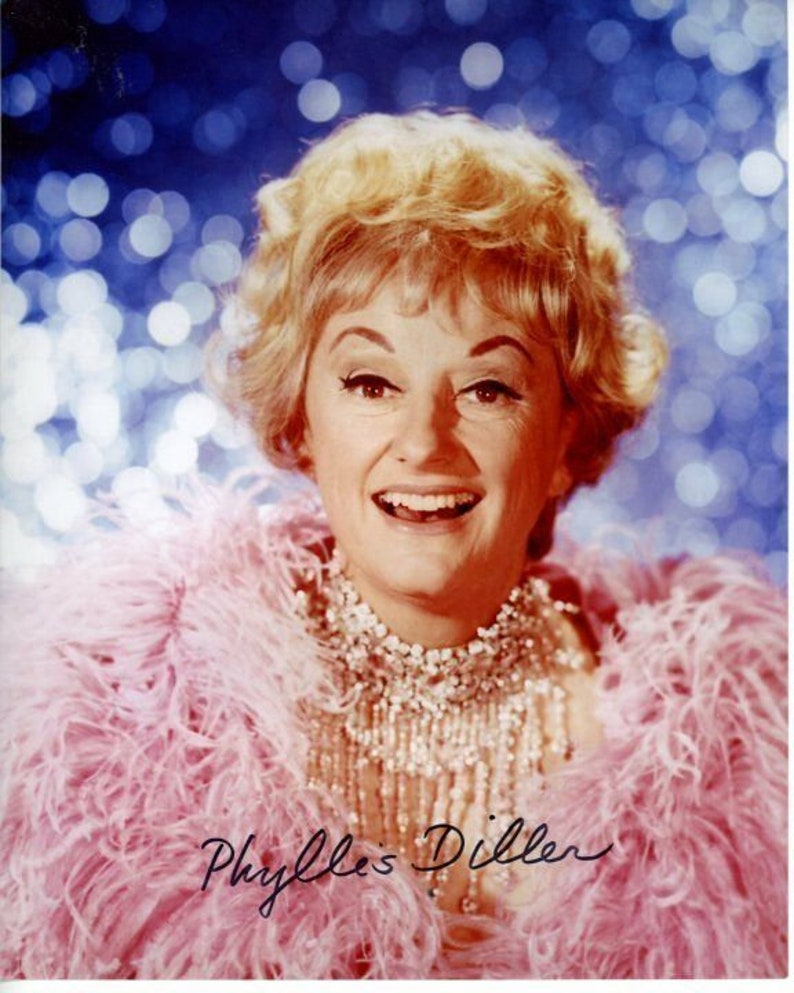 Phyllis diller signed autographed Photo Poster painting