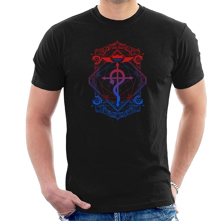 Full Metal Alchemist Art Deco Alchemist Men's T-Shirt