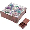 Diamond Painting Wooden Butterfly 4 Slots Diamond Painting Storage Box for Adult Beginner