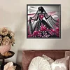 Elegante Dame - speziell geformte Diamond Painting - 30*30cm