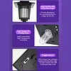 Solar-powered Solar Dual-Mode Garden Zapper IPX4 Waterproof Outdoor Garden Insect Killer Lamp Mosquito Repellent Zappers for Moths Gnats Flies Small Flying Insect Gnat