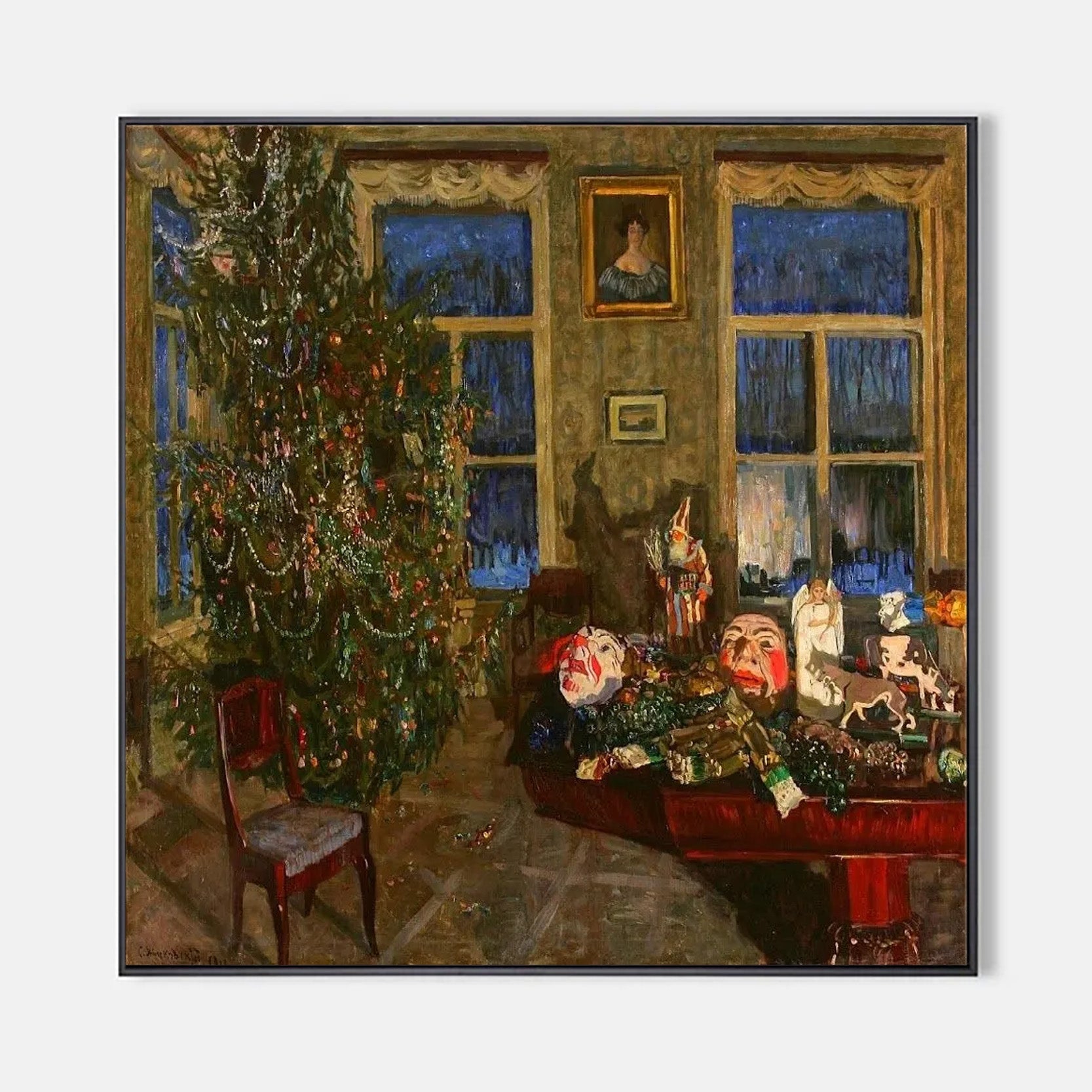 Arabelart The night before Christmas (Interior with Christmas tree) AR1076
