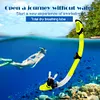 Diving Snorkel Full Dry Underwater Breathing Tube Silicone Snorkeling Gear