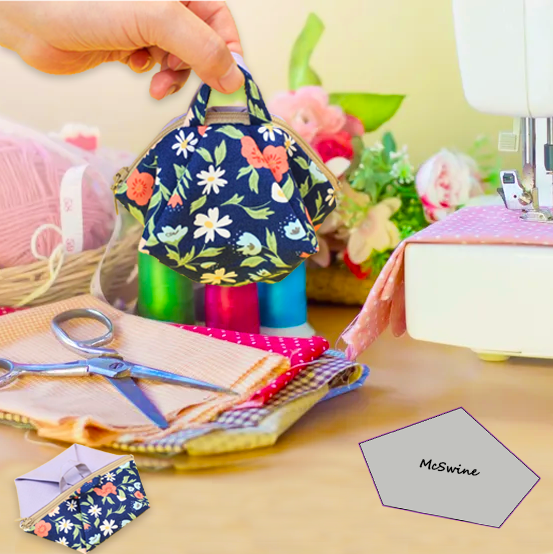 DIY Star Origami Pouch Sewing Template-with instructions