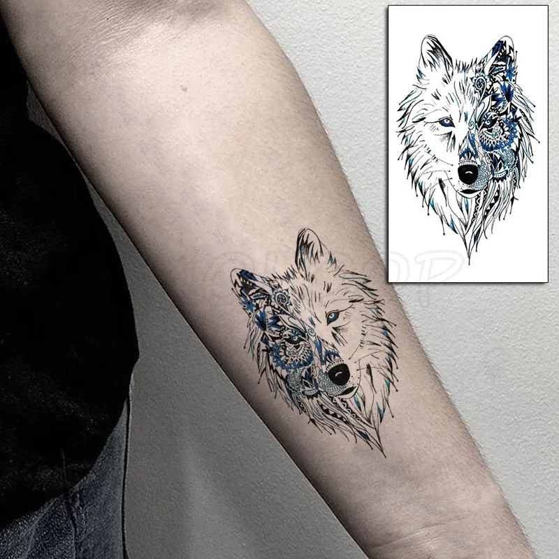 Water Transfer Tattoo Sexy Running Horse Anime Tattoo Body Art Waterproof Temporary Fake Flash Tattoo for Man Woman 10.5*6cm