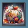 Fleur citrouille-peinture diamant en forme spéciale-30 * 30cm