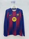 2025/2026 Long Sleeve Barcelona Home Football Shirt 1:1 Thai Quality 