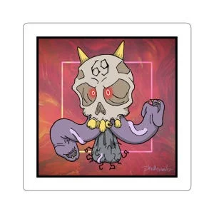 Pornhint Mark of the Beast with Two Backs NSFW Mature Sticker Gothic Skull Sticker Naughty Art Pop Art Horror Unique Gift NSFW