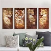 Tiger And Lion | Full Round Diamond Painting Kits
