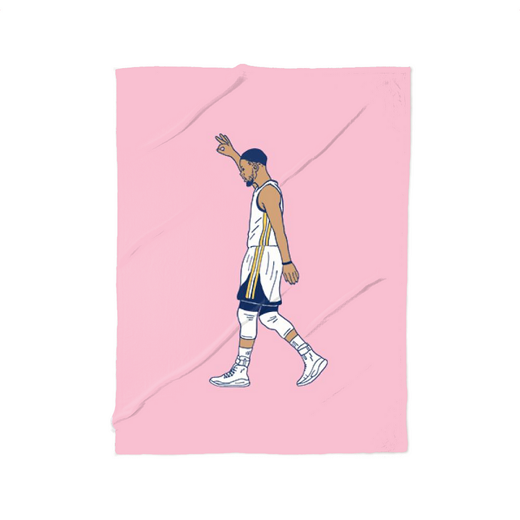 NBA Star Stephen Curry, Basketball Fleece Blanket