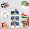 DIY Diamond Painting 3 Pockets Home Organizer Wall Door Hanging Storage Bag Kit