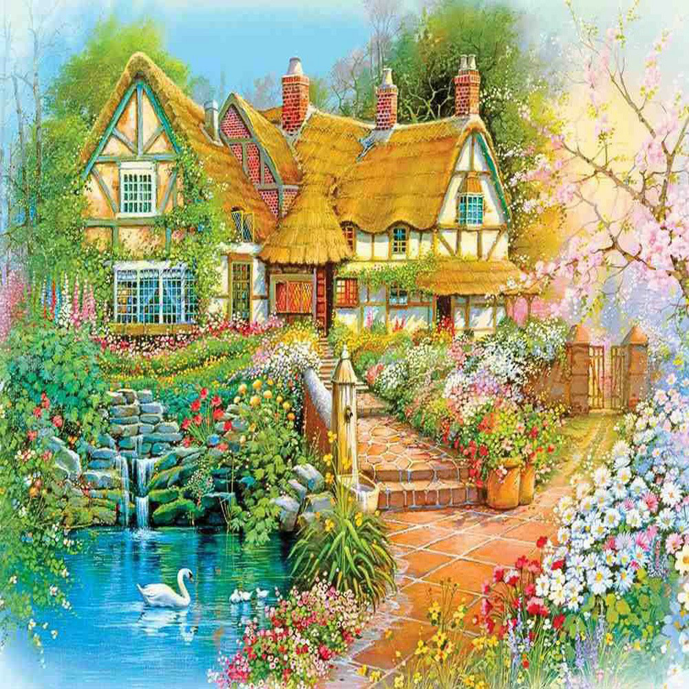 

Garden Courtyard - Square Drill Diamond Painting - 30*30CM, 501 Original