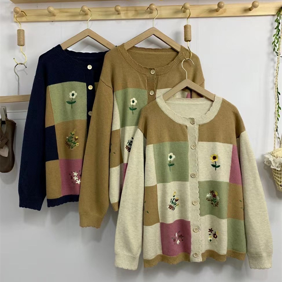 Chicfifth Sweater Women Winter Long Sleeve High Quality Autumn Vintage Top Knitted Cardigan