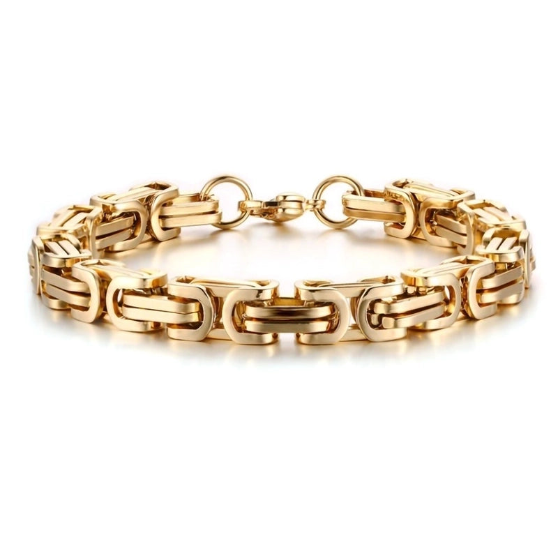 Fashion Solid Color Titanium Steel Plating Unisex Bracelets