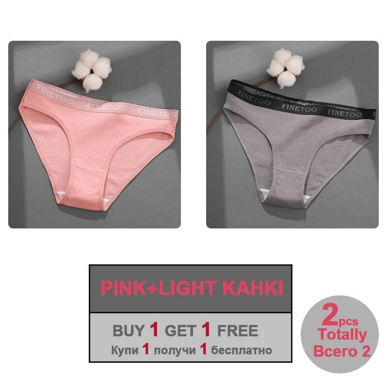 Sexy Cotton Panties for Woman Underwear Soft Letter Belt Women's Underpants Girls Lingerie Briefs Comfort Ladies Intimate M-XL