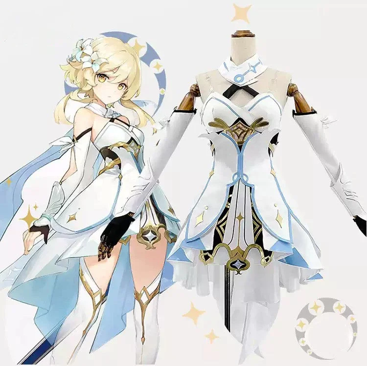 Genshin Impact Player Female Traveler Lumine Cosplay Costume