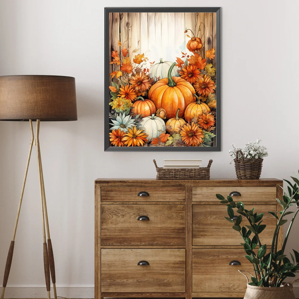 Full Round Diamond Painting 40*50cm - Pumpkin