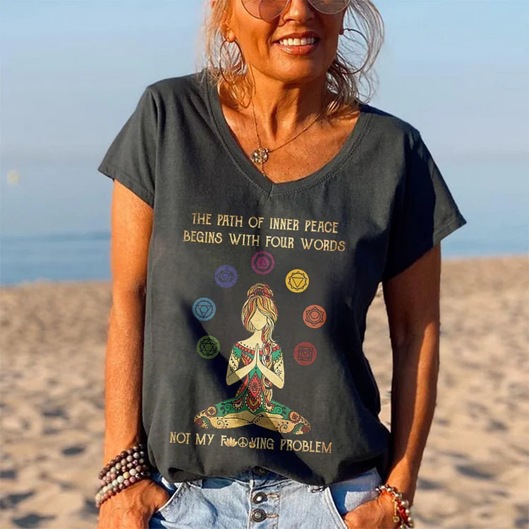 The Path Of Inner Peace Printed Women's T-shirt