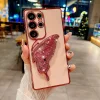 Suitable For Samsung S24/25 Series Electroplating Butterfly Full Cover Anti-fall Mobile Phone case
